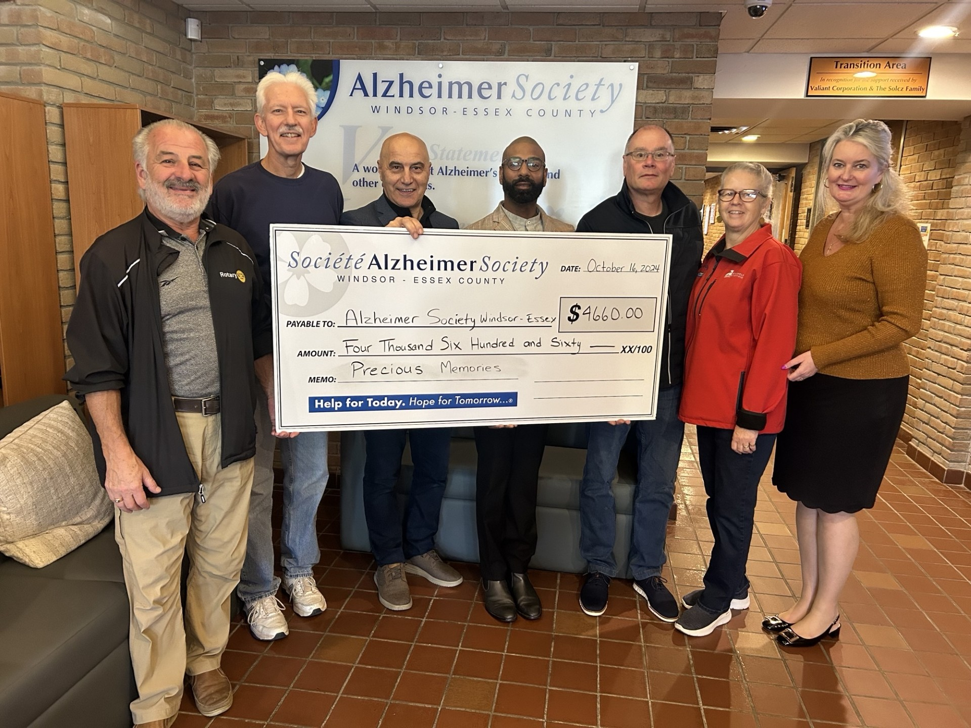 Precious Memories raises 4,600 Alzheimer Society of Windsor & Essex